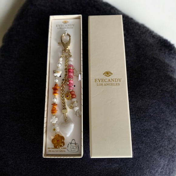 Eyecandy LA Beaded Bag Charm - Picture 2 of 5